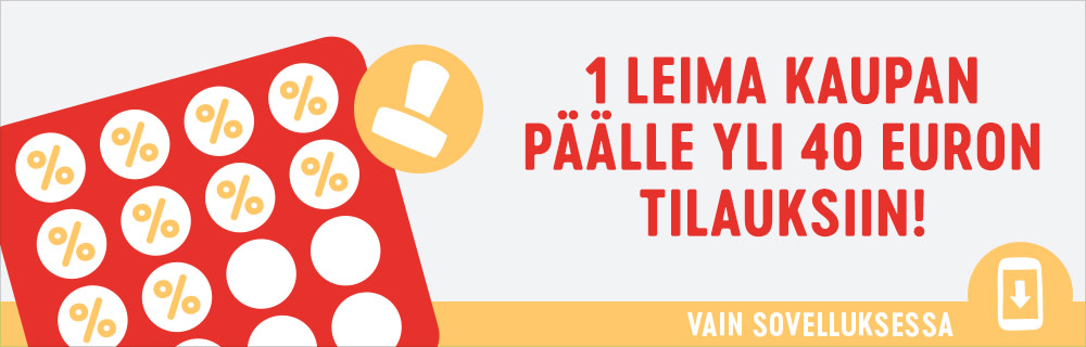 1 leima kaupan päälle