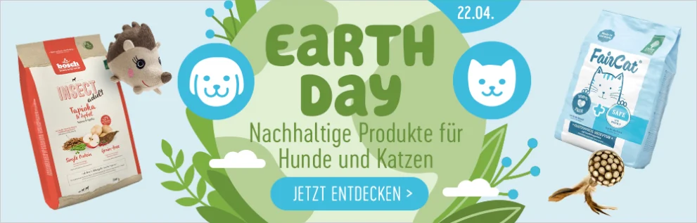 Earth Day - nachhaltige Haustierprodukte zu TOP-Preisen