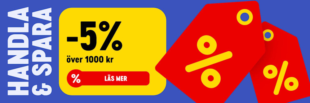5% på allt!