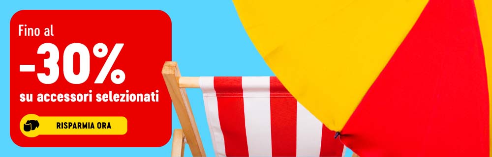 Fino al 30% di sconto su accessori selezionati