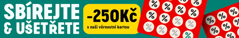 Sbírejte a ušetřete -250Kč s naší věrnostní kartou