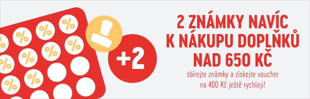 +2 známky navíc za doplňky