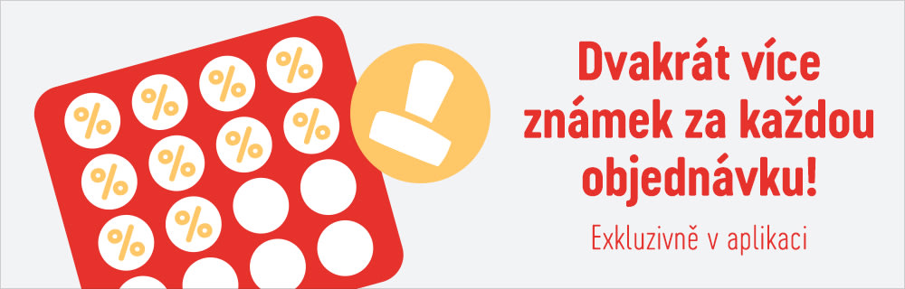 Získej 2 známky místo jedné! V aplikaci bitiba.