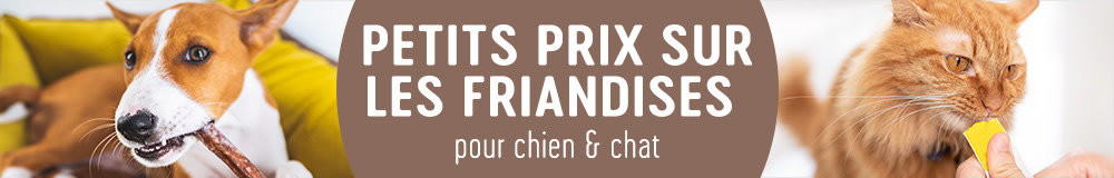 Friandises pour chien & chat à petits prix