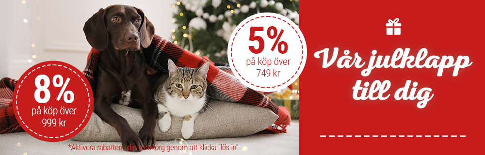 8% rabatt på köp över 999 kr