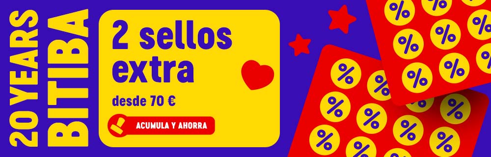 2 sellos gratis para pedidos a partir de 70 €