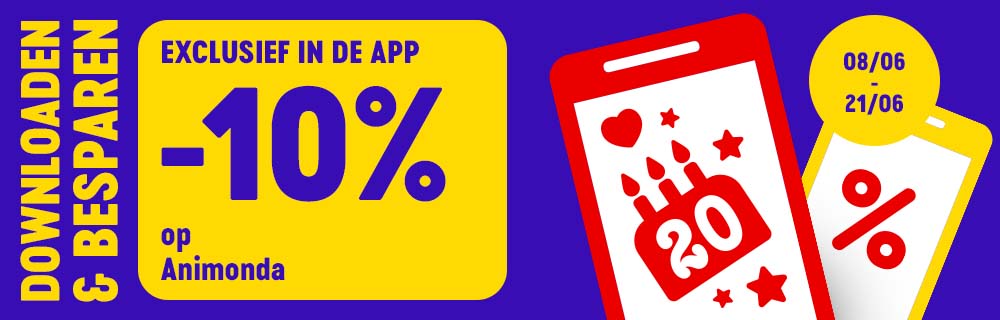 Van 8 juni tot en met 21 juni 2026: Exclusief in de app - 10% korting op Animonda. Download en bespaar!