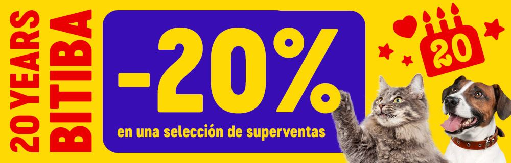 - 20 % en una selección de superventas
