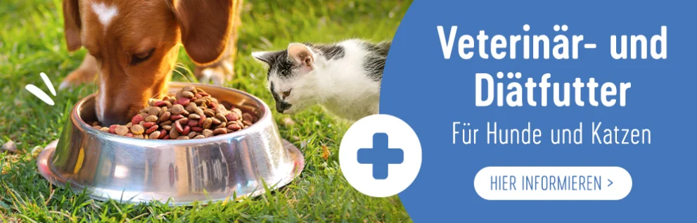 Veterinär- und Diätfutter für Hund und Katzen zu TOP-Preisen