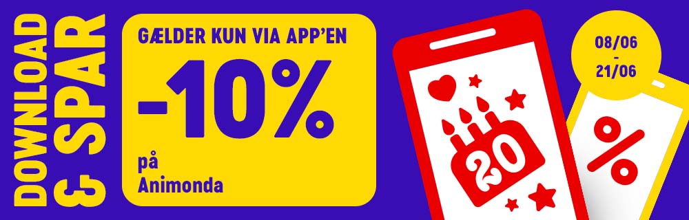 DOWNLOAD & SPAR: GAELDER KUN VIA APP'EN -10% paa Animonda. 08.06 - 21.06.
