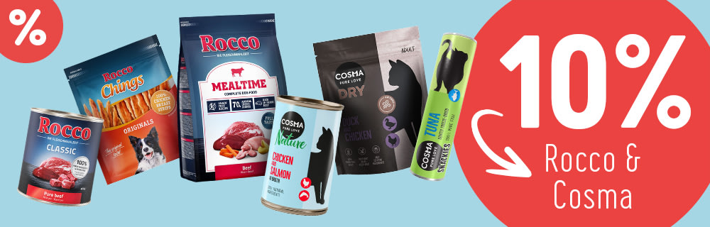 10% Rabatt auf fast alle Produkte von Rocco und Cosma
