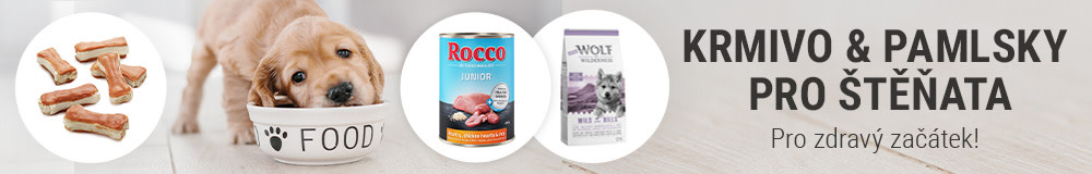 Krmivo a pamlsky pro štěňata