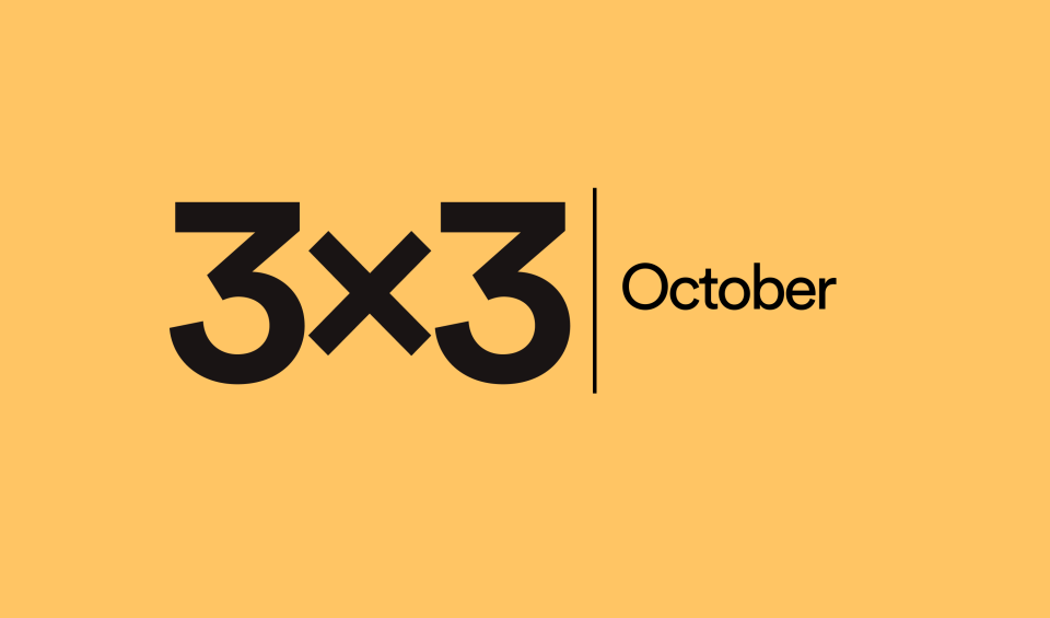 3x3 Header - October