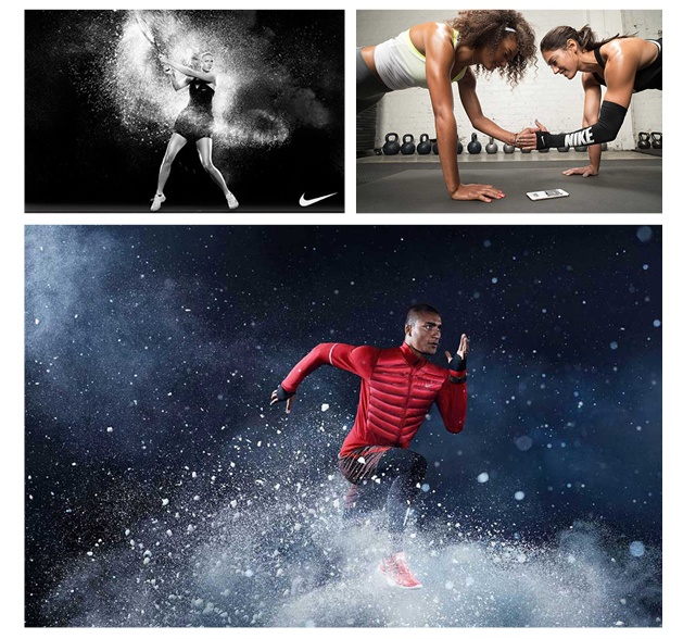 Nike: Cinematic, larger than life, speed and strength, grit.