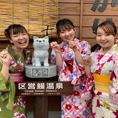 Change into a yukata and visit the Ibusuki Instagrammable (Ikeda Lake, Tosenkyo, Shrine, Nagasakibana) tour taxi plan (4 hours course)