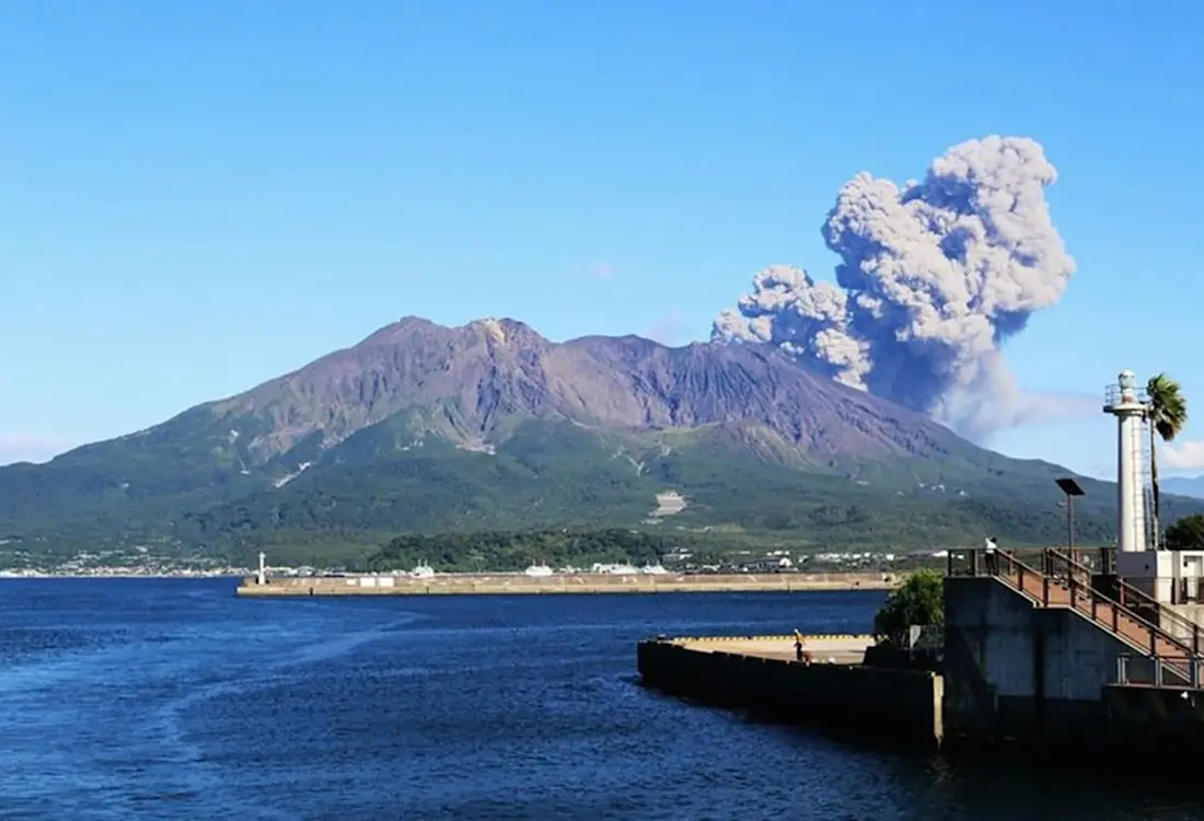 In the shadow of a volcano