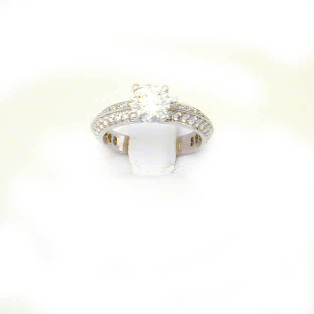 Ring Solitaire w/ G, VVS1 1.02 cts. Round