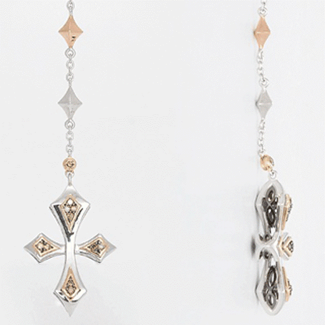 Unity Smokey Quartz Cross Pendant