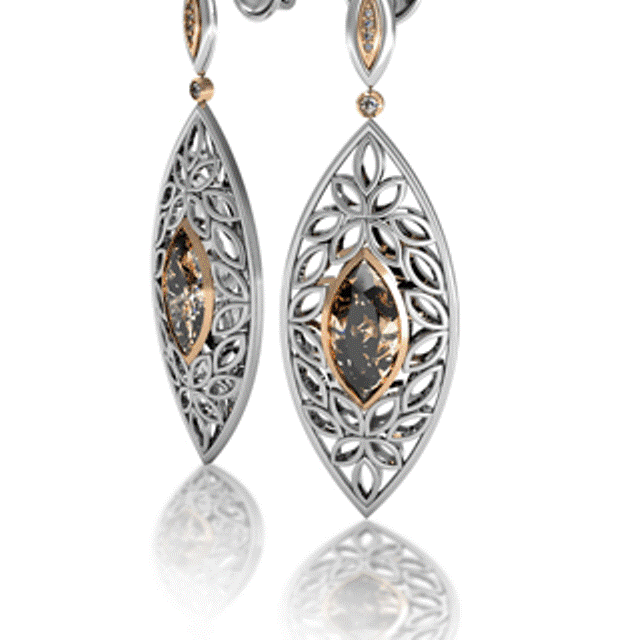 Paradise Smokey Quartz Dangle Earrings