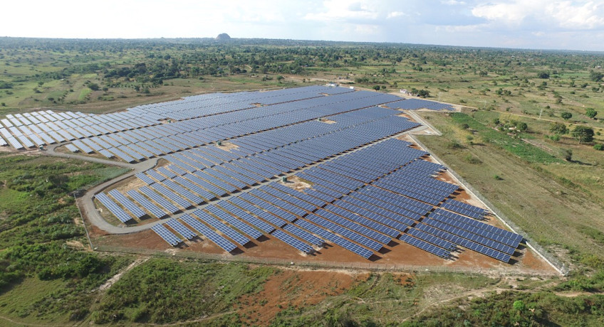 Solcellspark på 10 MW i Uganda. Foto: Access Power