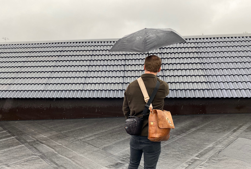 Solcellssystem från Benders i RISE:s testanläggning i Borås