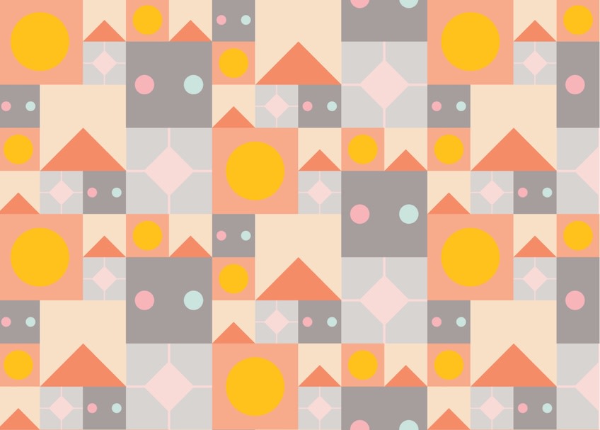 Mönster bestående av ikoner som illustrerar solcellsrelaterade saker såsom tak, eluttag, solceller och solen