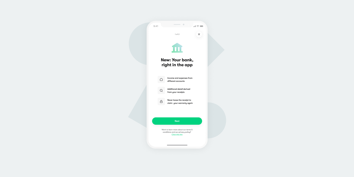 Connect your bank to the app