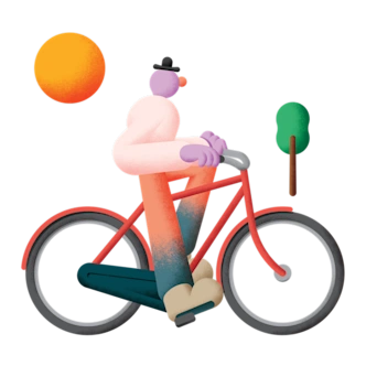 Biker illustration