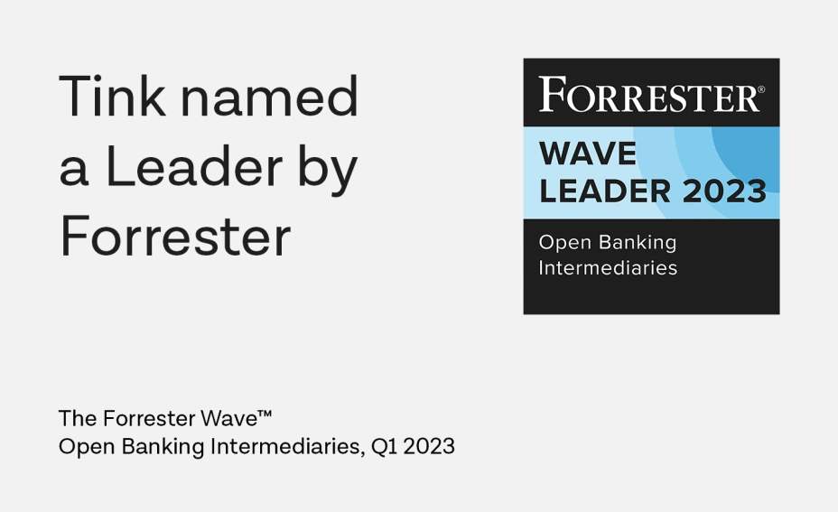 Tink named a leader in open banking intermediaries in analyst report