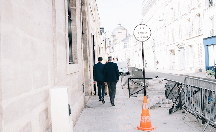 Men walking in the street