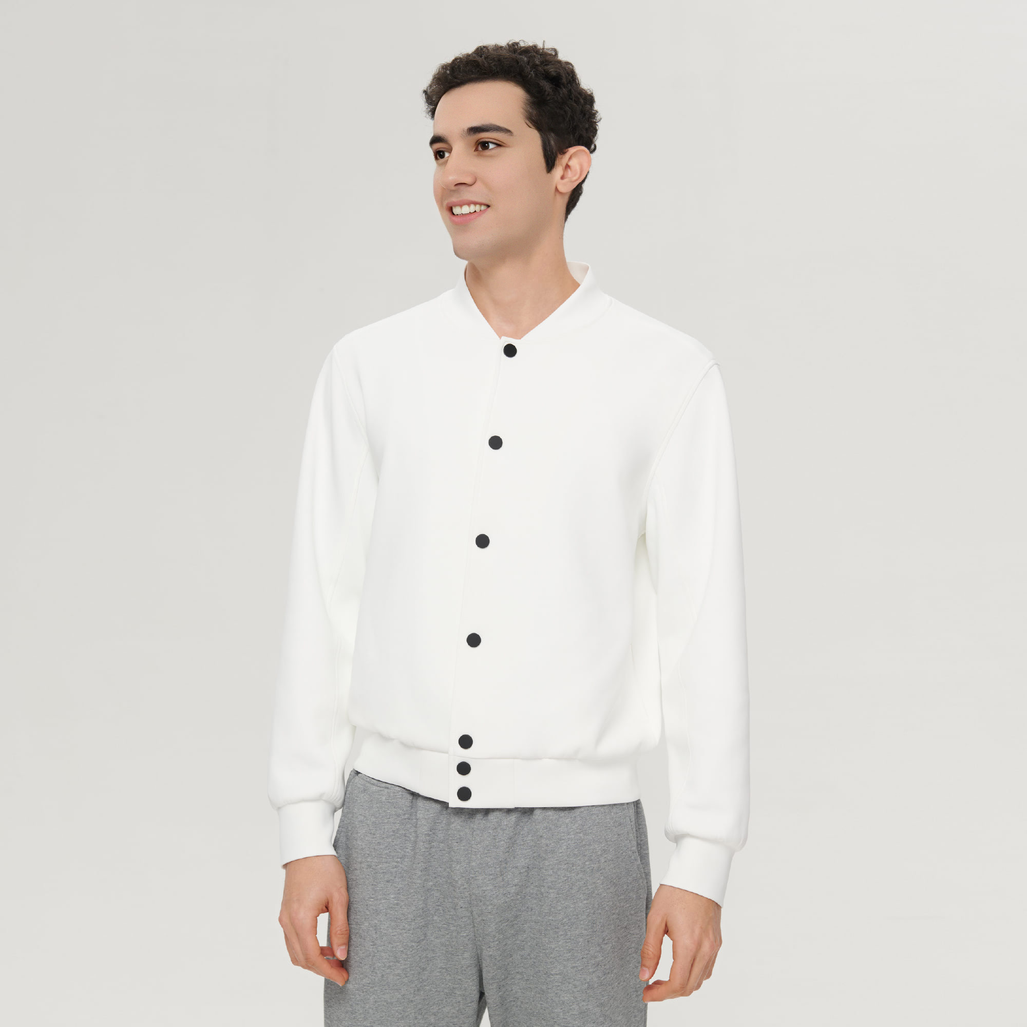 Custom Printed Men's Double Layered Bomber Sports Jacket