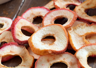 Gedörrte Äpfelringe