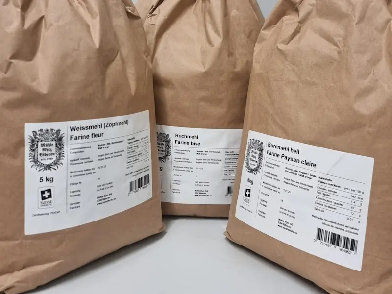 3 Mehlsorten 5kg - Mühle Rytz 3 Mehlsorten 5kg - Mühle Rytz