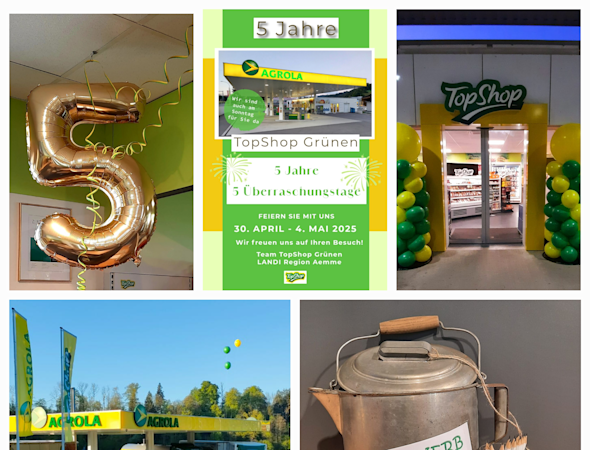 5 Jahre TopShop Grünen-Sumiswald