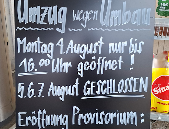 Volg Dussnang zieht ins Provisorium🚛