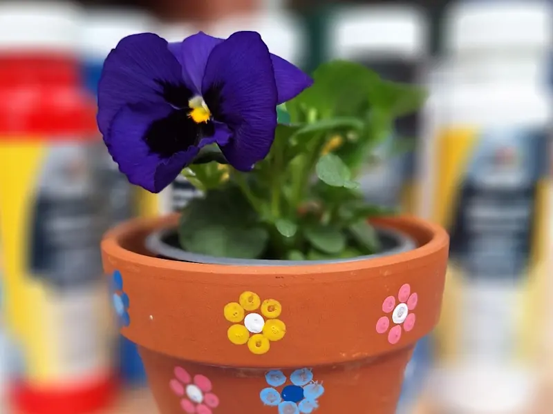 Blumentöpfchen bemalen Blumentöpfchen bemalen