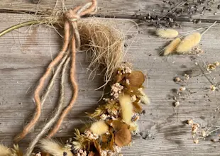 Natur Geschenke - Trockenblumen Ring
