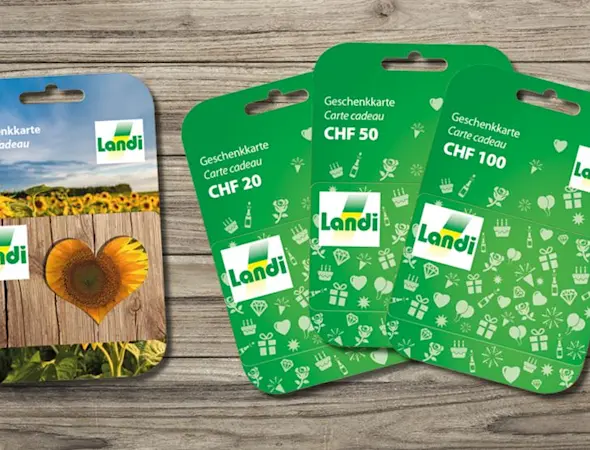 Die LANDI Geschenkkarte! Das perfekte Geschenk für jeden Anlass.
