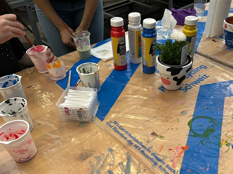 Blumentöpfchen bemalen Blumentöpfchen bemalen