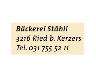 Logo Bäckerei Stähli