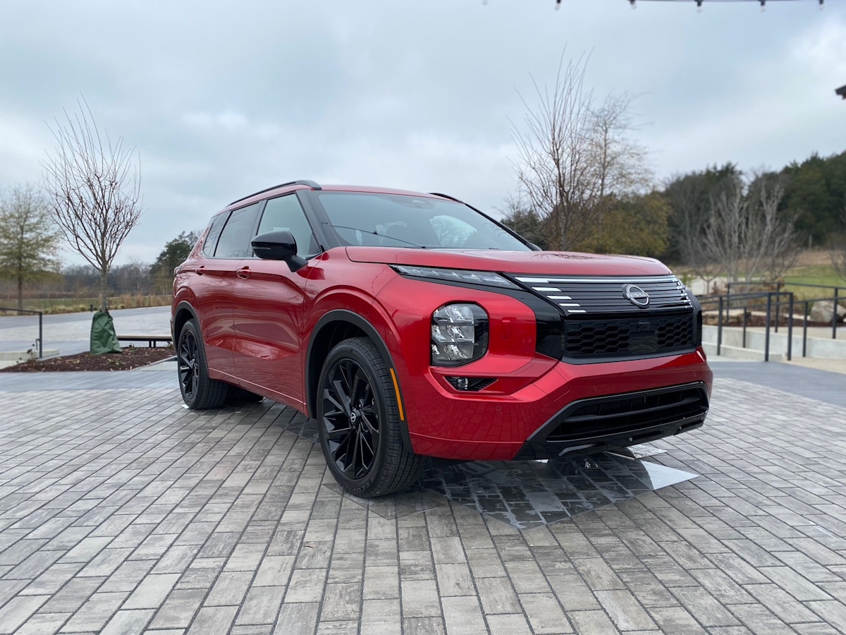 Photo by Clifford Atiyeh. 2026 Nissan Rogue PHEV front-quarter view.