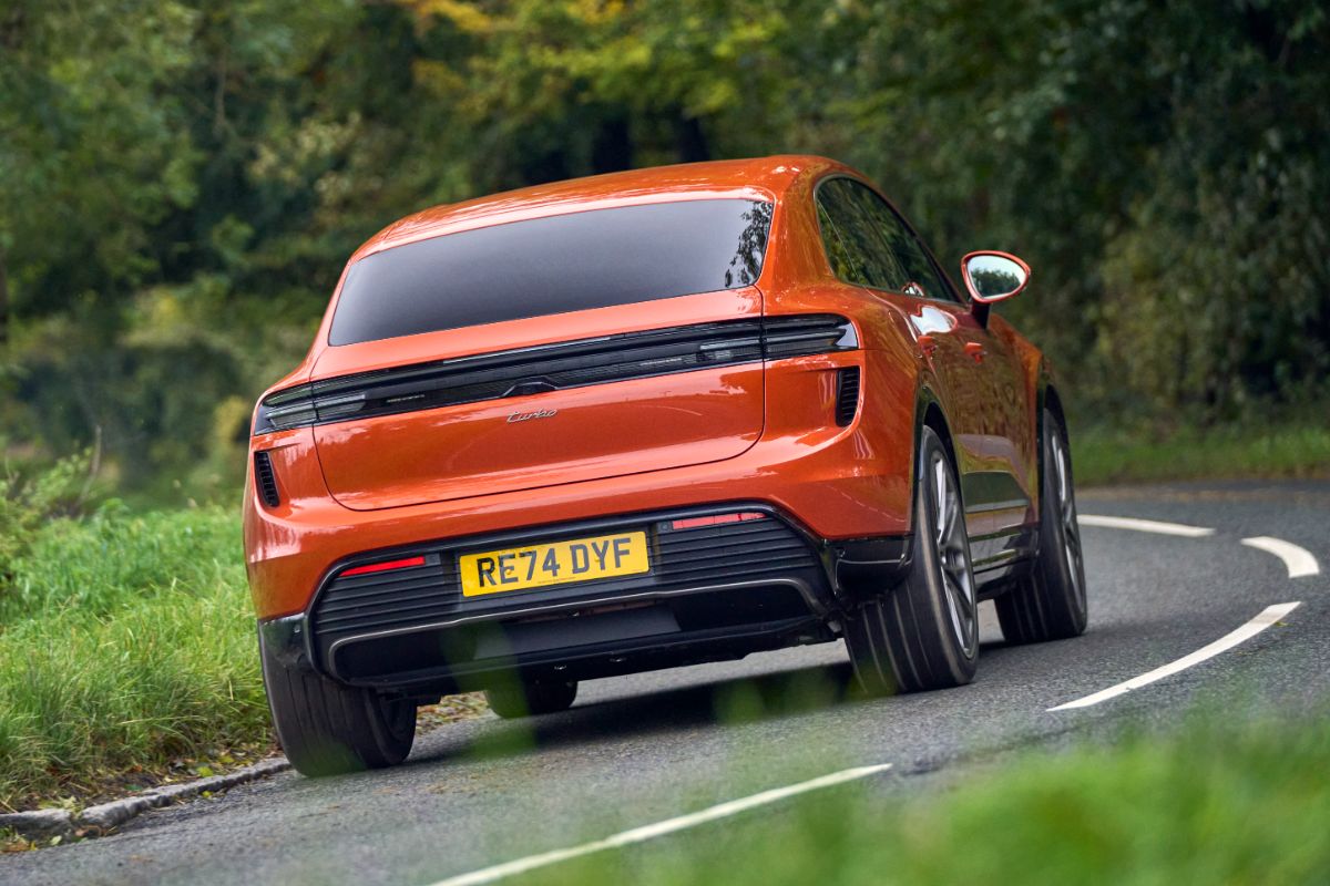 Porsche Macan EV rear corner