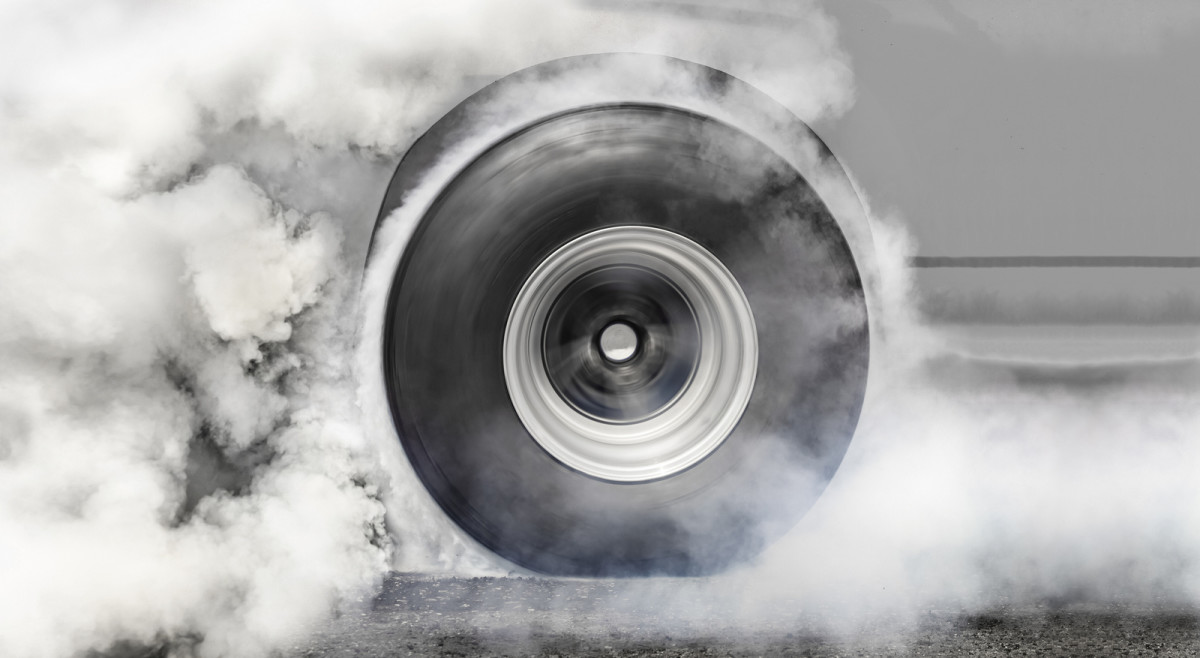 tires burning rubber