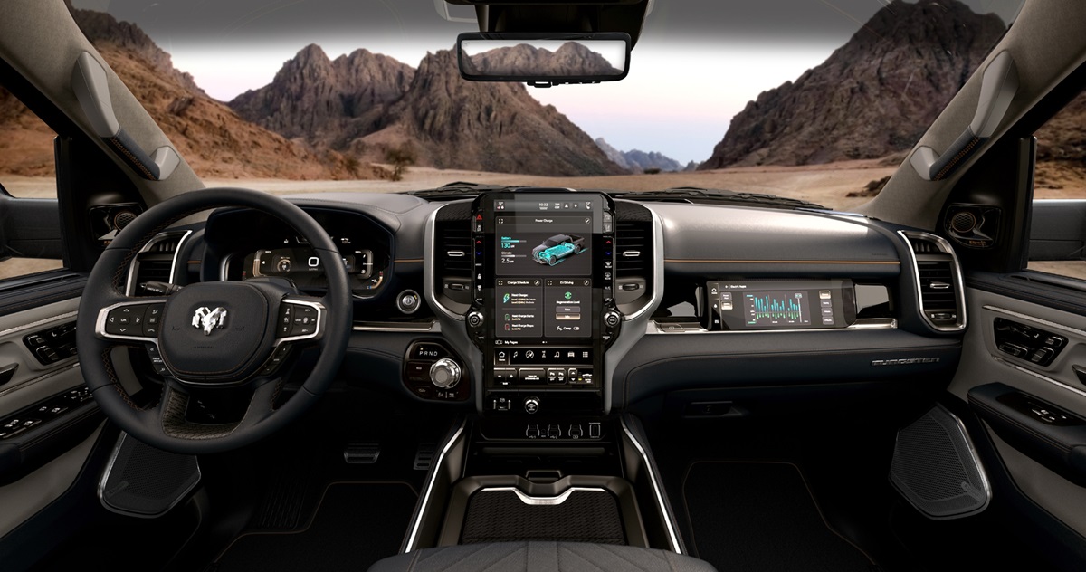 2025 Ram 1500 REV dashboard