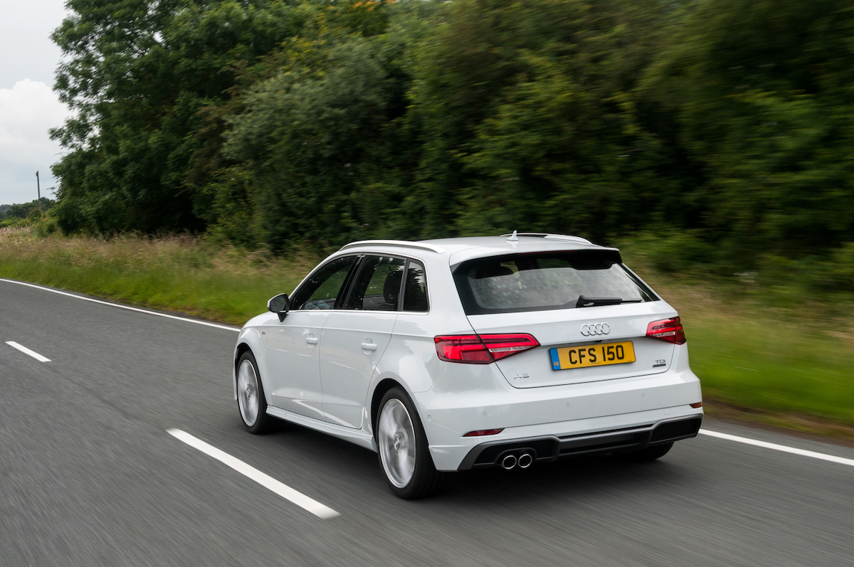 Audi A3 Sportback 2012 to 2020 rear driving