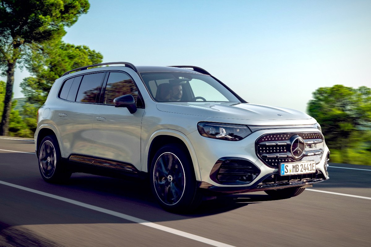 2026 Mercedes-Benz GLB front driving 2
