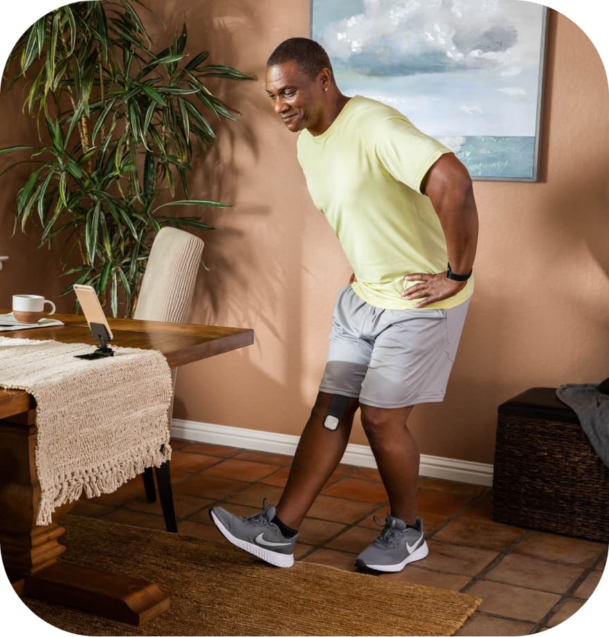 Enso device on side of knee