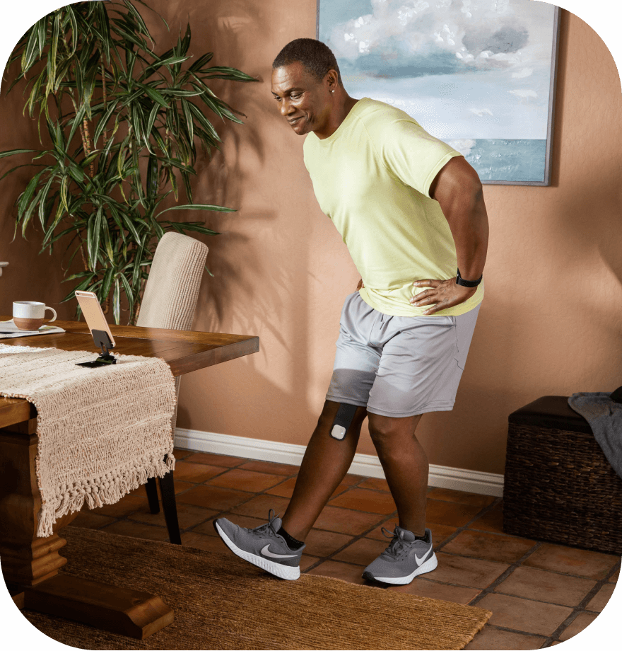 Enso device on side of knee