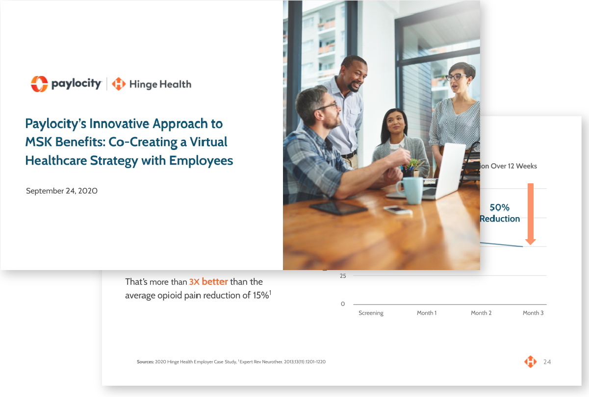 Paylocity’s Innovative Approach to MSK Benefits: Co-Creating a Virtual Health Care Strategy with Employees