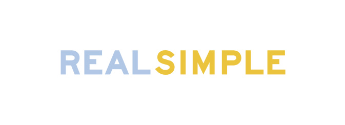 Blue and yellow Real Simple logo